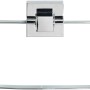 Wenko Vacuum-Loc® Handtuchring Quadro aus Edelstahl, zur Wandmontage im Badezimmer.