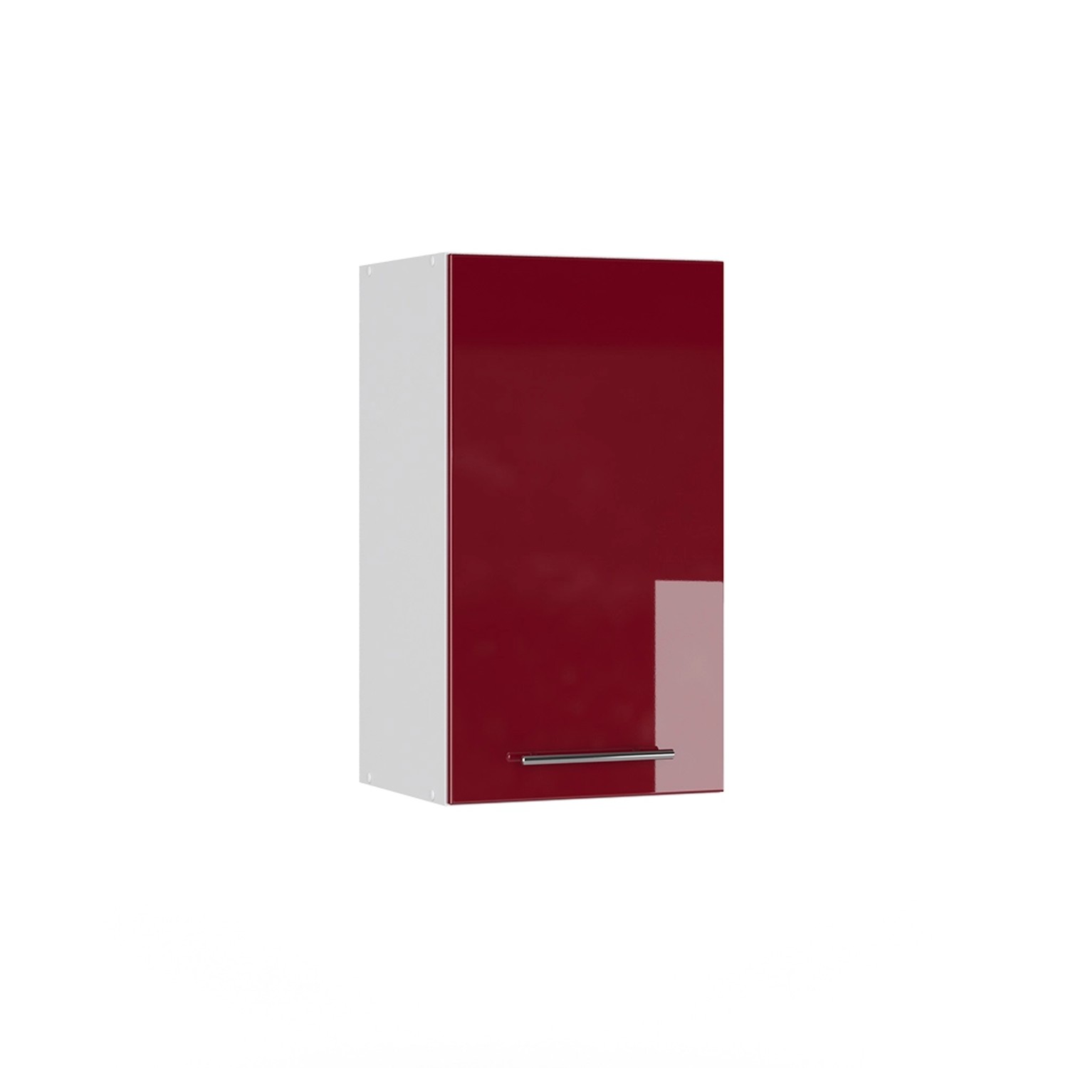 Vicco Badschrank Fame-Line Bordeaux Hochglanz/Weiß 40 x 72 cm