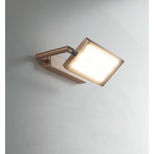 Goldene LED-Wandleuchte Book von Luce Design, 1-flammig, 15x22,5cm. Moderne Wandlampe für angenehmes Licht.