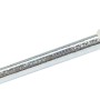 Stahlnagel isoliert, Ø 2 mm x 30 mm, mit weißem Kunststoffkopf für Nagelschellen.