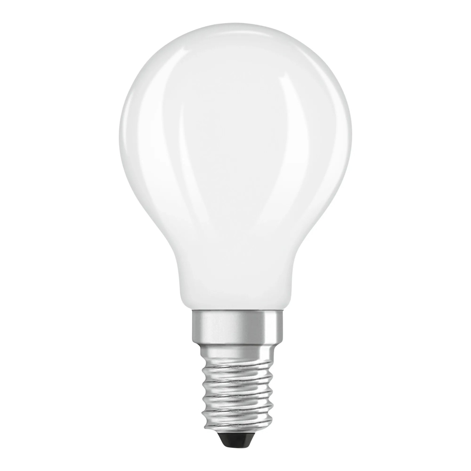 Osram LED-Leuchtmittel E14 Tropfenform, 3,4W, neutralweiß, matt.