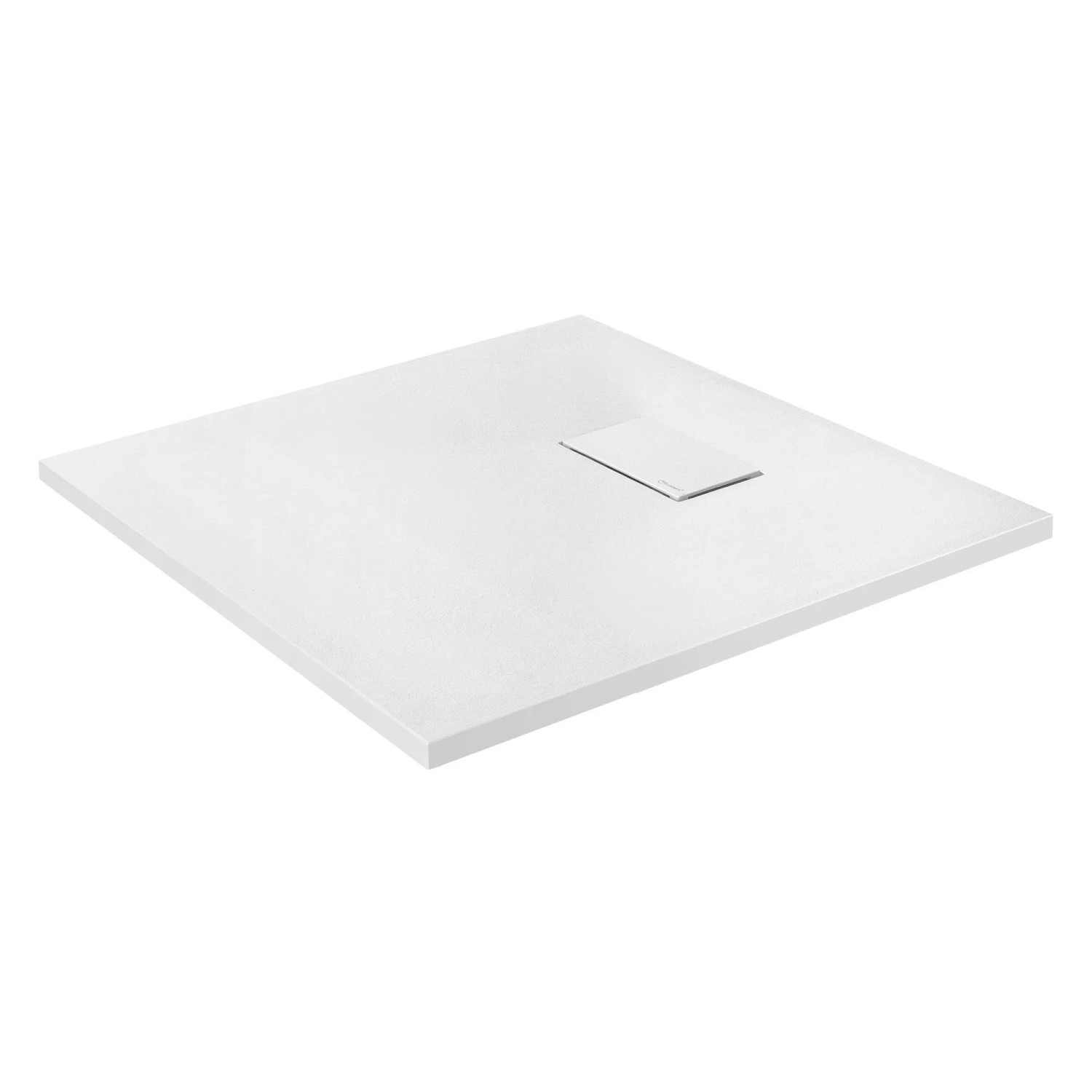 LuxeBath Duschwanne 80x80 cm Weiß aus SMC Höhe 30 mm Schiefer-Optik günstig online kaufen