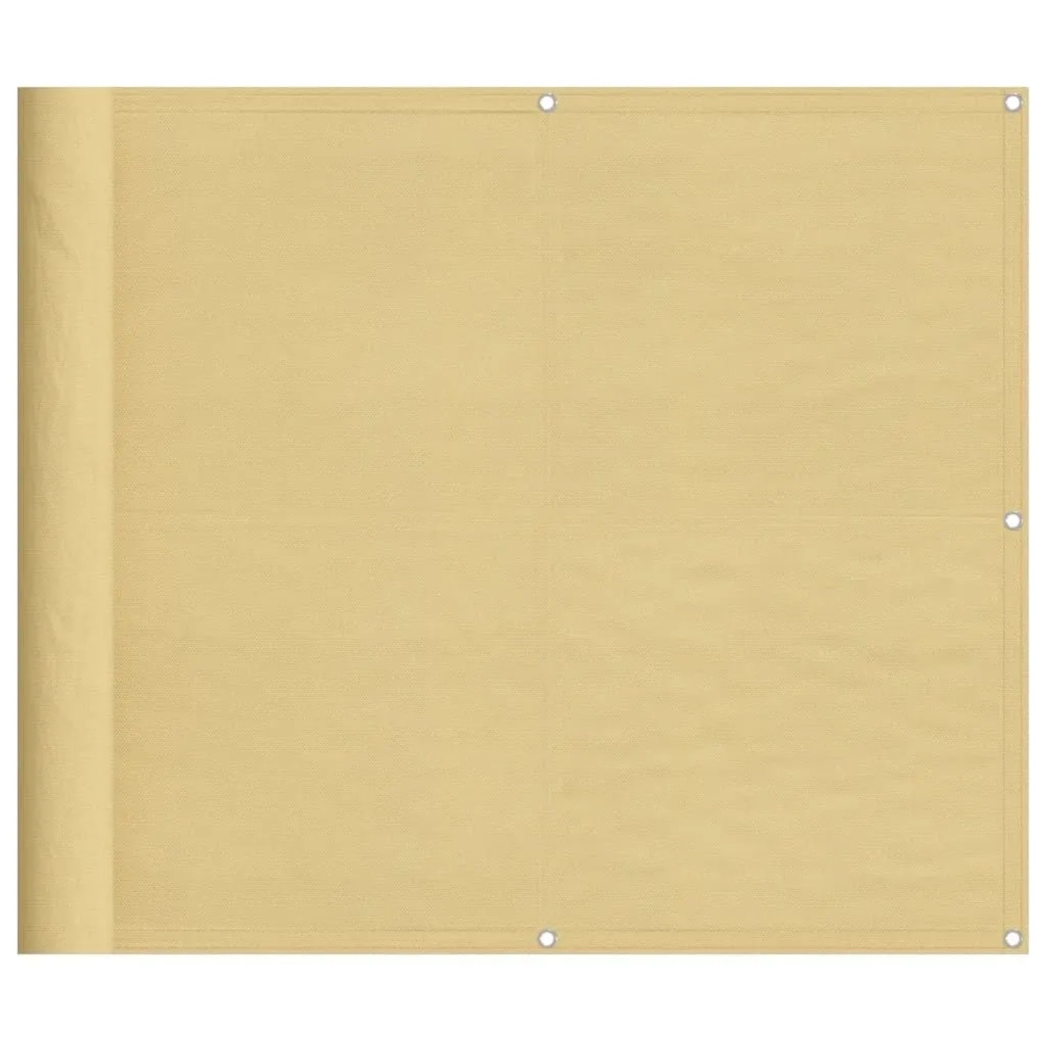 vidaXL Balkon-Sichtschutz Sandfarben 90x600 cm 100% Polyester-Oxford 400003 günstig online kaufen