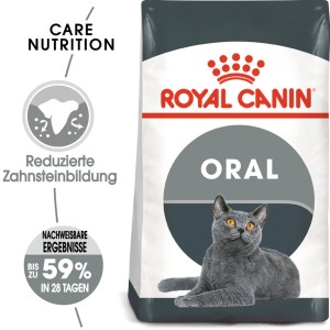 Royal Canin Oral Care Katzenfutter, Trockenfutter für gesunde Zähne im 400g Sack.