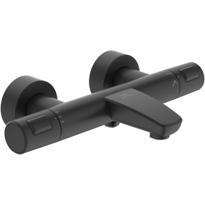 Ideal Standard Ceratherm T25 Badethermostat Aufputz in Silk Black für die Wanne.
