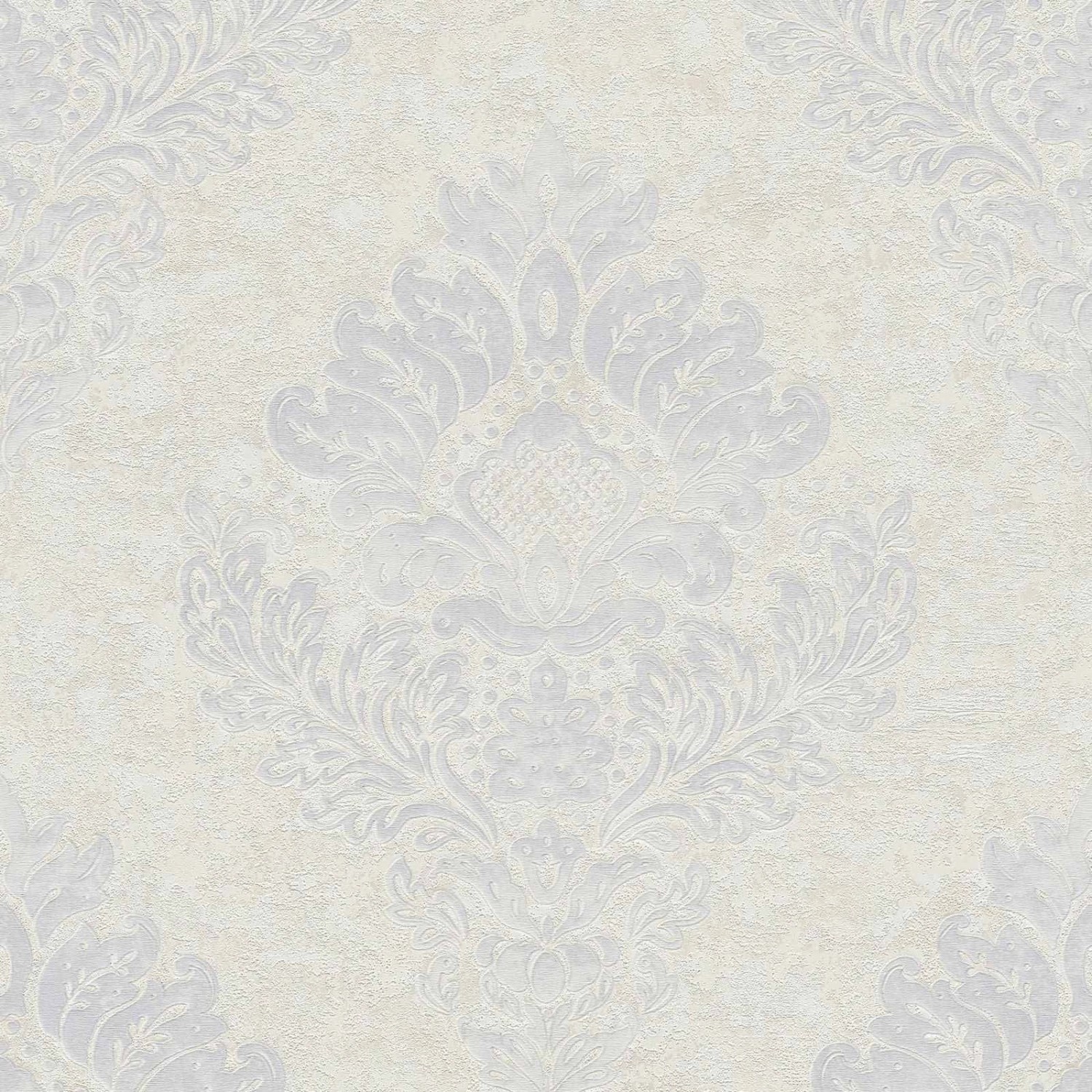 Livingwalls Tapete Barockmuster Weiß Silber und Grau 53 cm x 10,05 m AS-379 günstig online kaufen