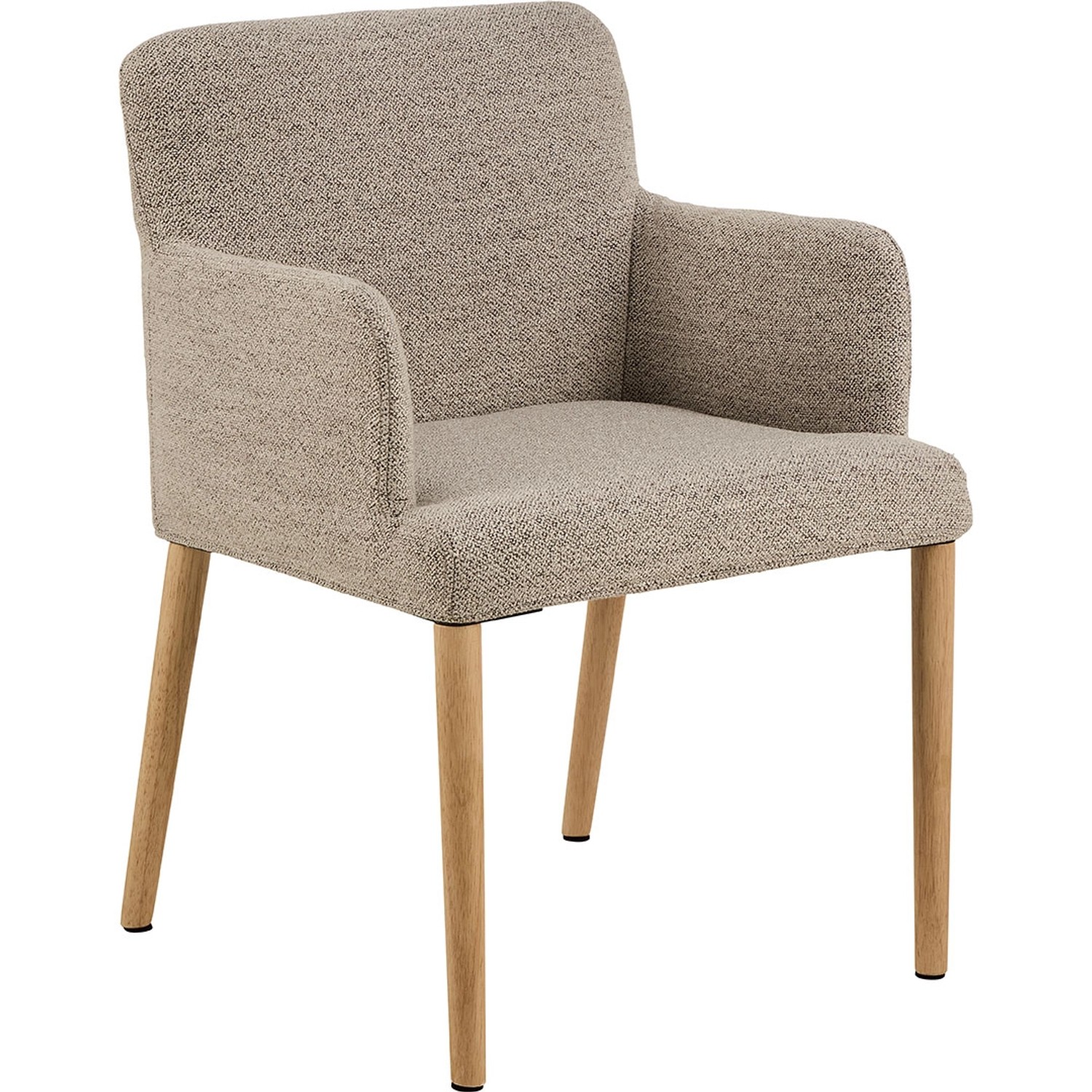 ebuy24 Zoe Esszimmerstuhl Mit Armlehnen Bouclé Beige günstig online kaufen