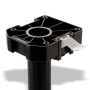 SOTECH Blendenhalterung (5er Set) für 16mm Sockelblenden, Möbelbein Detailansicht.