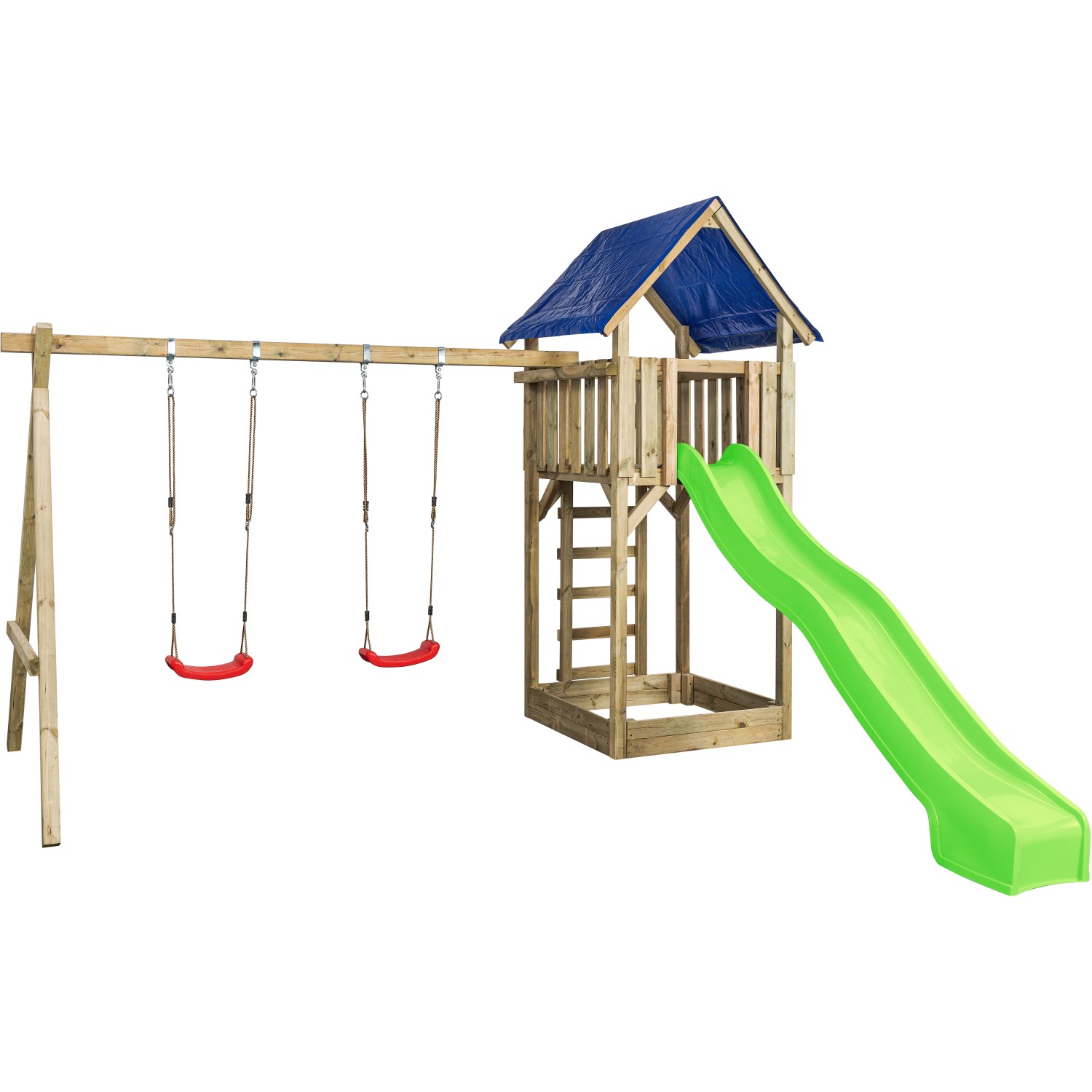 SwingKing Spielgerät Jonas mit Rutsche Apfelgrün 421 cm x 350 cm x 297 cm günstig online kaufen