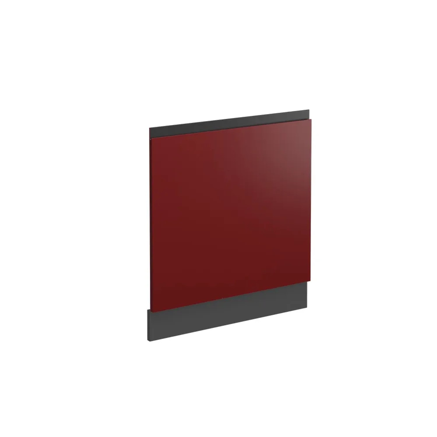 Vicco Frontblende R-Line Rot/Anthrazit 60 cm J-Shape ohne Arbeitsplatte