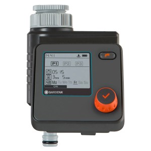 Gardena Bewässerungscomputer Select zur automatischen Gartenbewässerung.