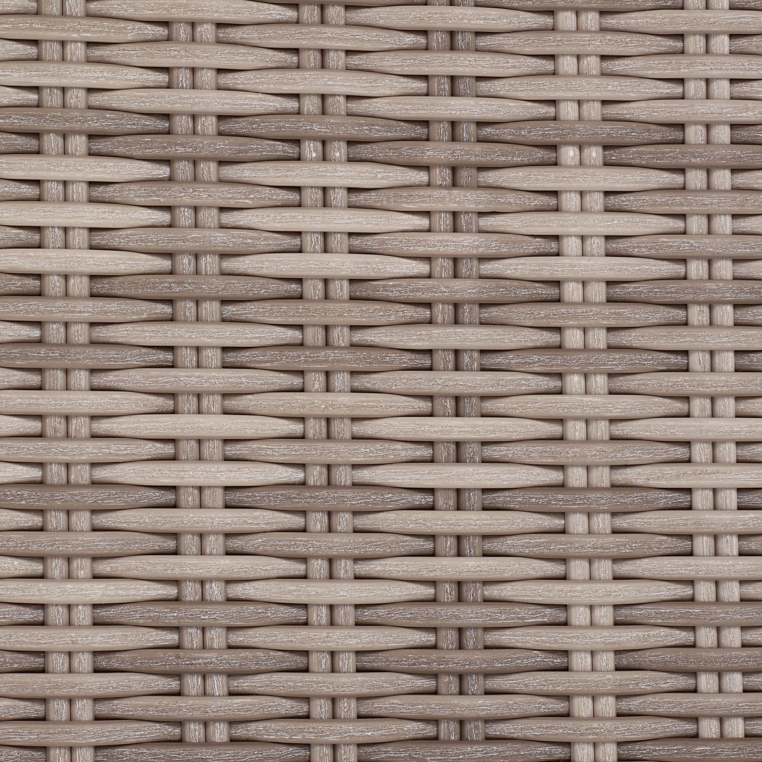 Detailaufnahme Polyrattan-Geflecht in Sand des Lounge-Sets Olea.