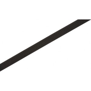 Schwarzes, selbstklebendes Klettband, 20 mm breit, als Meterware.