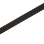 Schwarzes, selbstklebendes Klettband, 20 mm breit, als Meterware.
