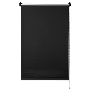 Schwarzes Gardinia Rollo EasyFix Thermo, 45x150 cm, zur einfachen Montage ohne Bohren.