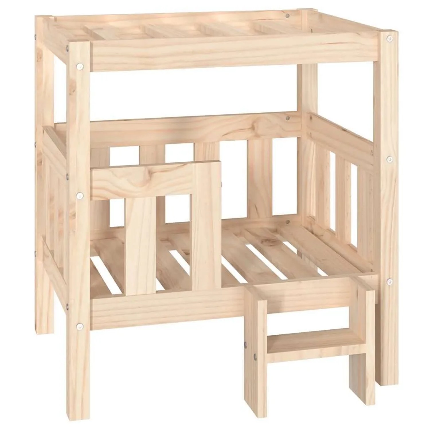 vidaXL Hundebett 65,5x50,5x70 cm Massivholz Kiefer 822372