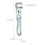 Relaxdays Schaukelhaken 2er Set Eisen Silber Rostfrei mit Karabinern 17 cm x 3 cm x 5 cm_4