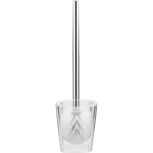 CMI WC-Bürste mit transparentem Acryl-Behälter und Chrom-Griff.