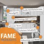 Vicco Fame-Line Küchenzeile, 300 cm, hellblau-grau/weiß, Marmor-Optik. Details zu Komfort und Design.