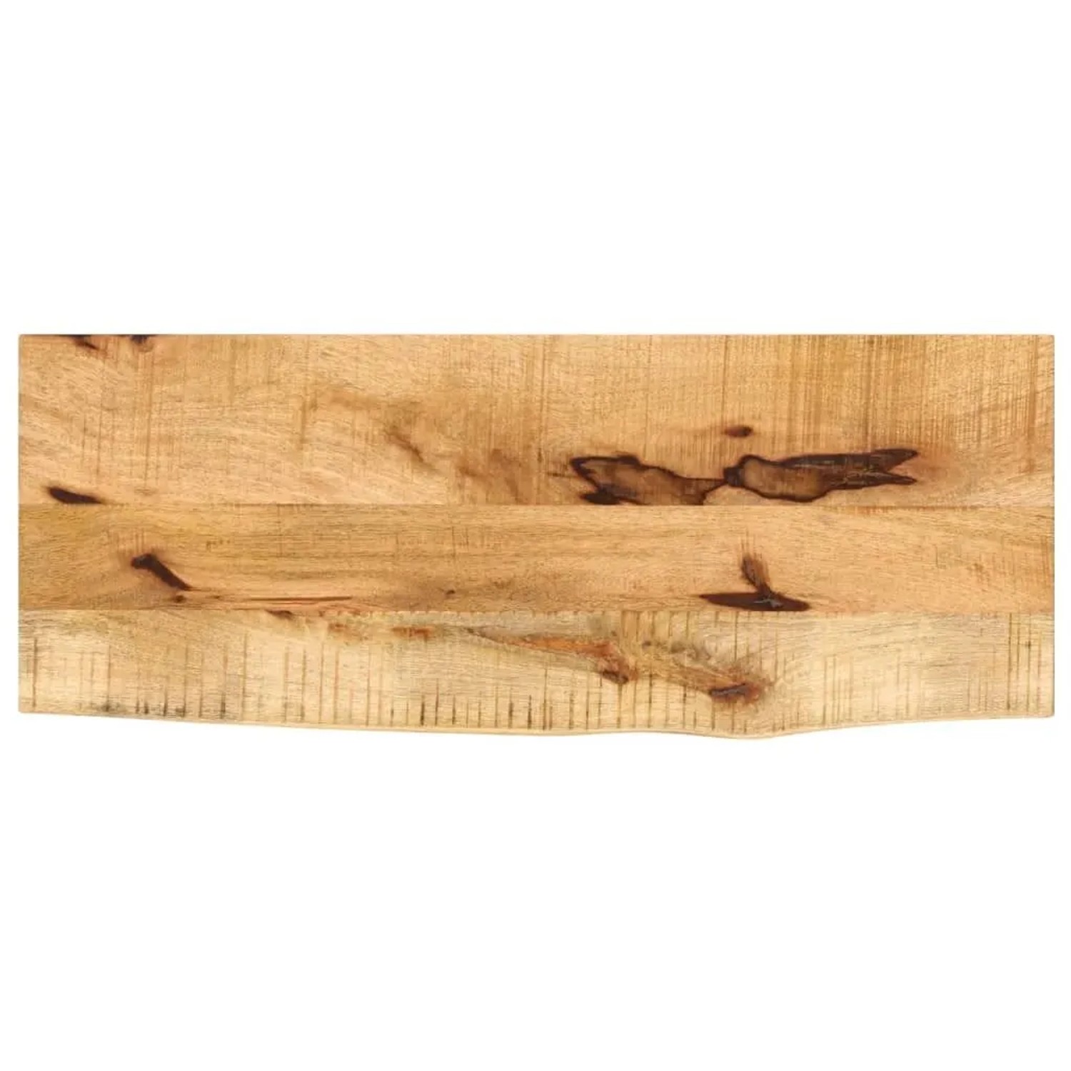 vidaXL Tischplatte 80x40x2,5 cm Baumkante Massivholz Raues Mangoholz 370346