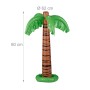 Aufblasbare Palme aus PVC, grün-braun, 80 cm hoch, 62 cm breit. Ideal als Poolzubehör oder Party-Deko.