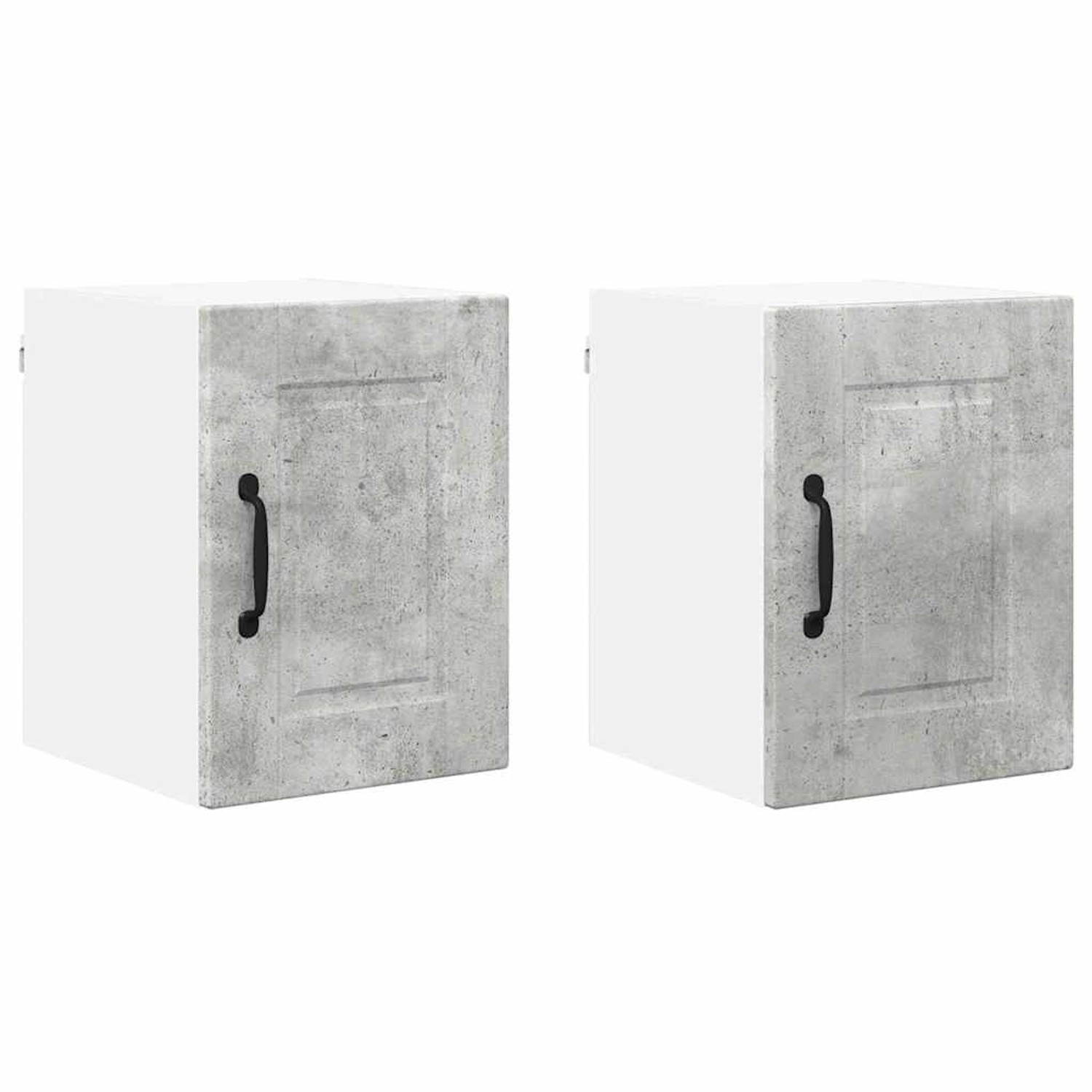 vidaXL Küchenwandschrank mit Regal 2 Stk Beton Grau 30 x 31 x 40 cm 885212 günstig online kaufen