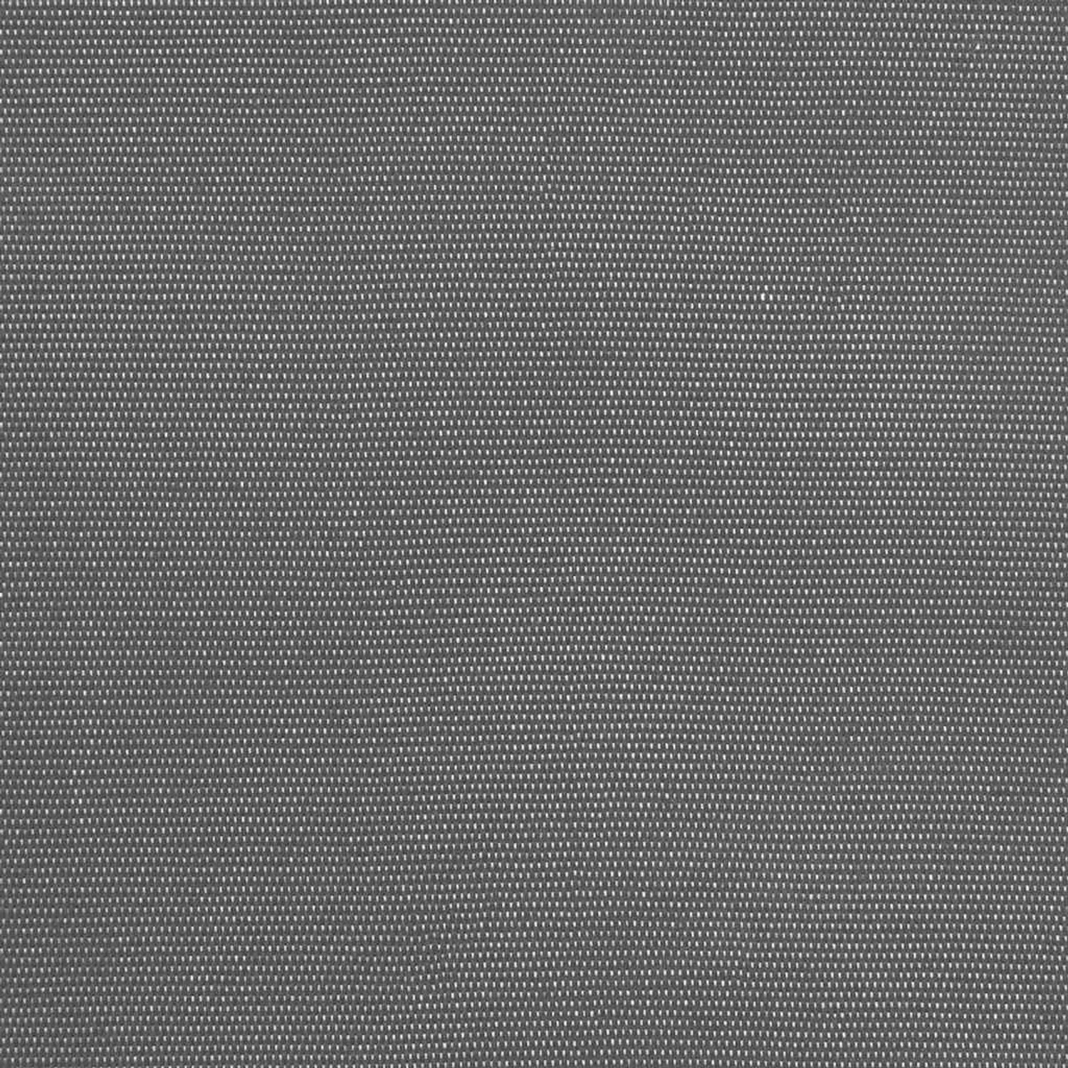 Nahaufnahme des anthrazitfarbenen Polyesterstoffs einer vidaXL Markise mit feiner Webstruktur für Sonnenschutz.