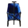 Blauer, faltbarer Bollerwagen AB110 von Axi für Spiel & Spaß, mit Griff und Rädern.