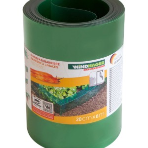 Windhager Schneckenbarriere Flex, 20 cm x 8 m Rolle, chemiefreier Schutz für Gemüsebeete.