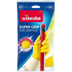 Vileda Der Griffige Universal Grip S, Haushaltshandschuhe mit Anti-Rutsch Profil.