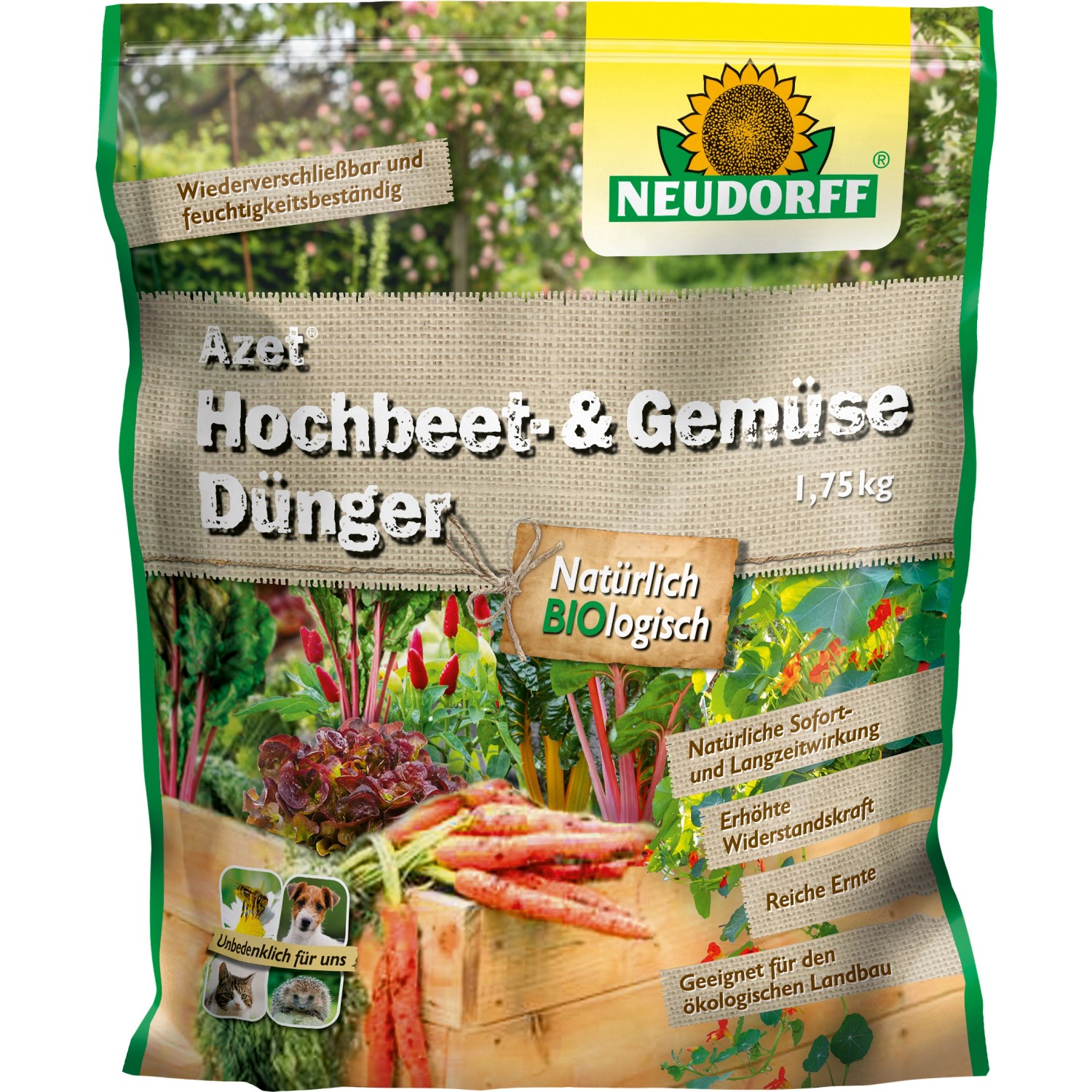 Neudorff Hochbeet- und Gemüse Dünger Azet 1,75 kg günstig online kaufen