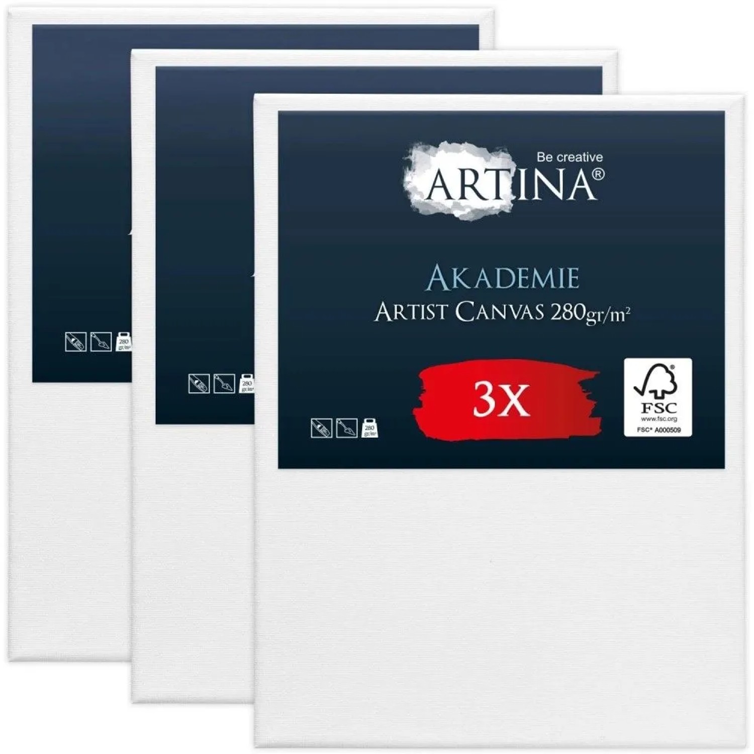 Artina Akademie Keilrahmen 60x80cm FSC 3tlg