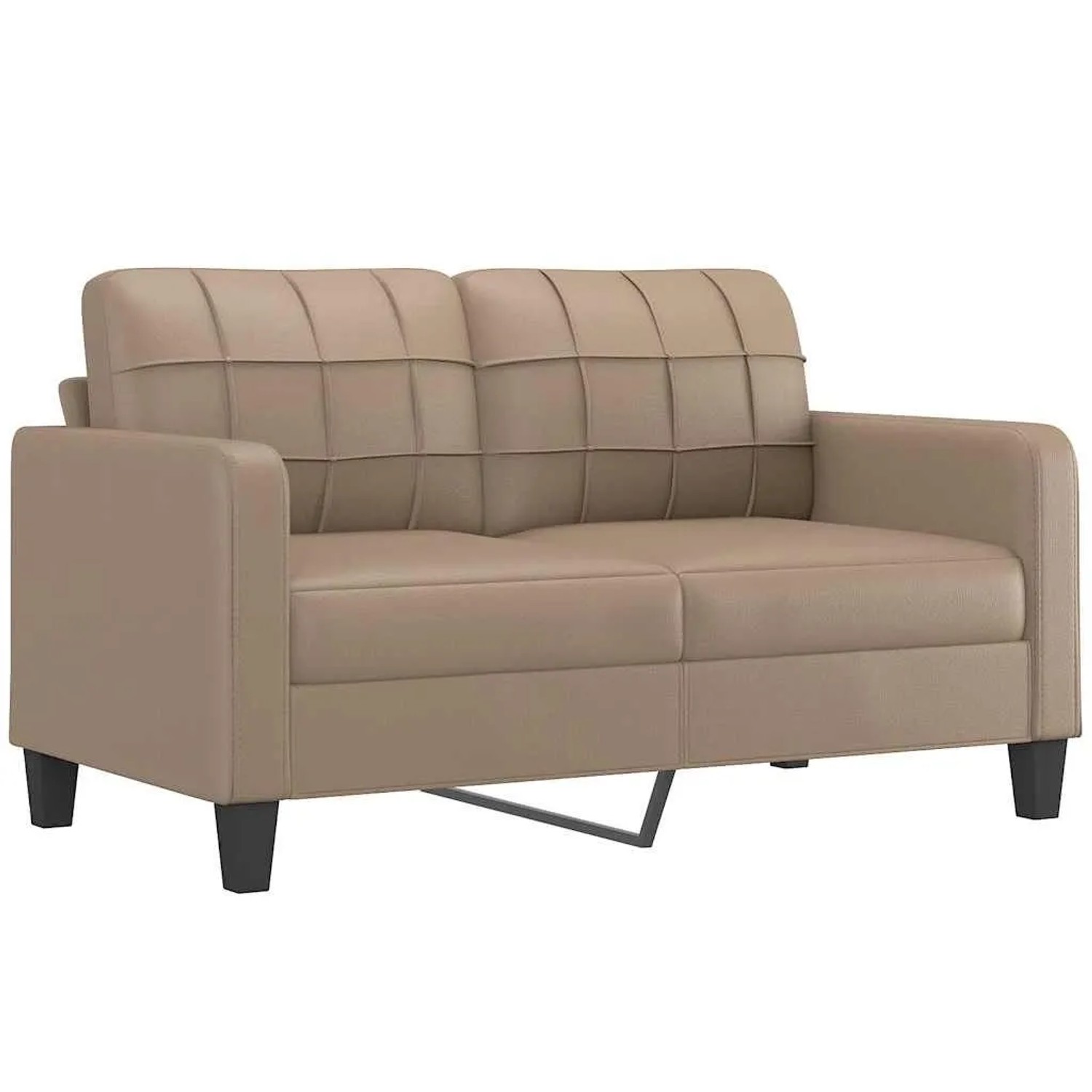 vidaXL 2-Sitzer-Sofa Cappuccino-Braun 140 cm Kunstleder 359121 günstig online kaufen
