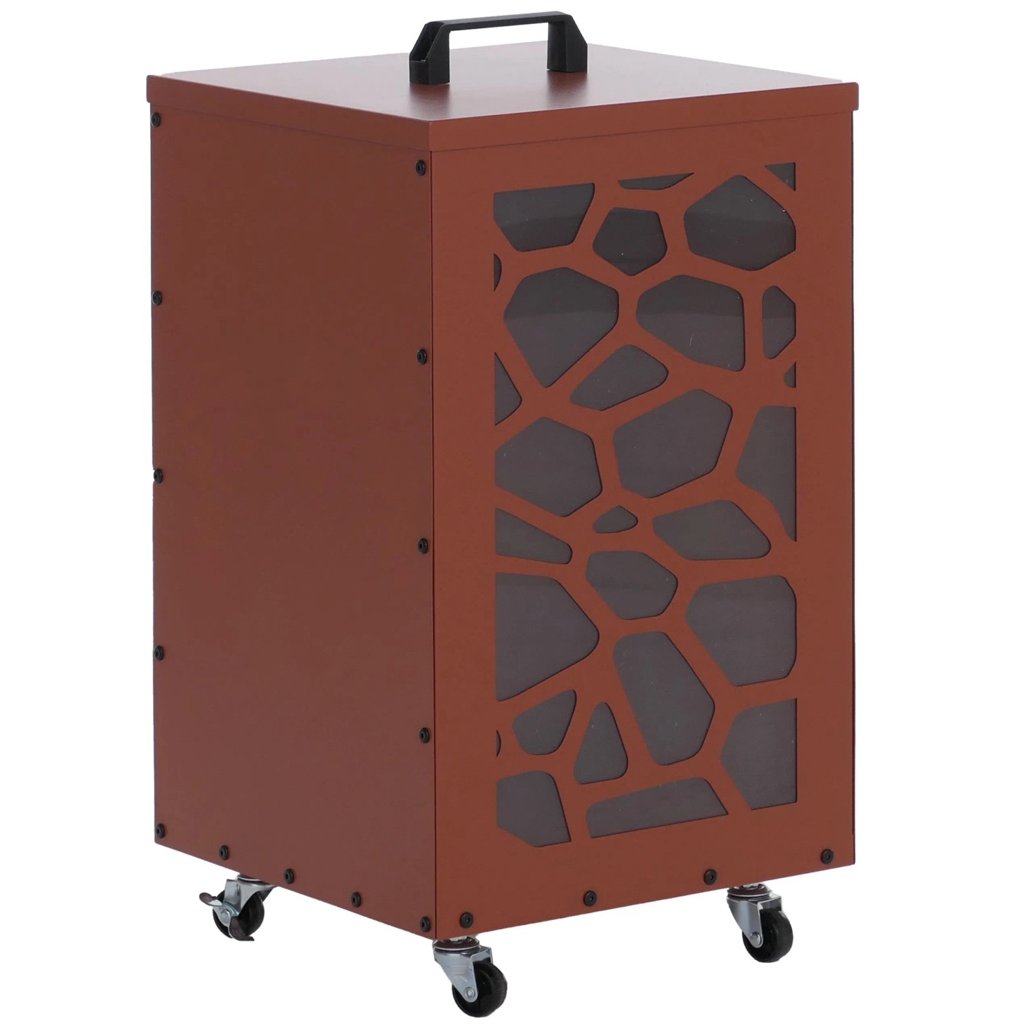 MCW Pelletbehälter Q30 Waben 64x36x36cm Kupferfarben