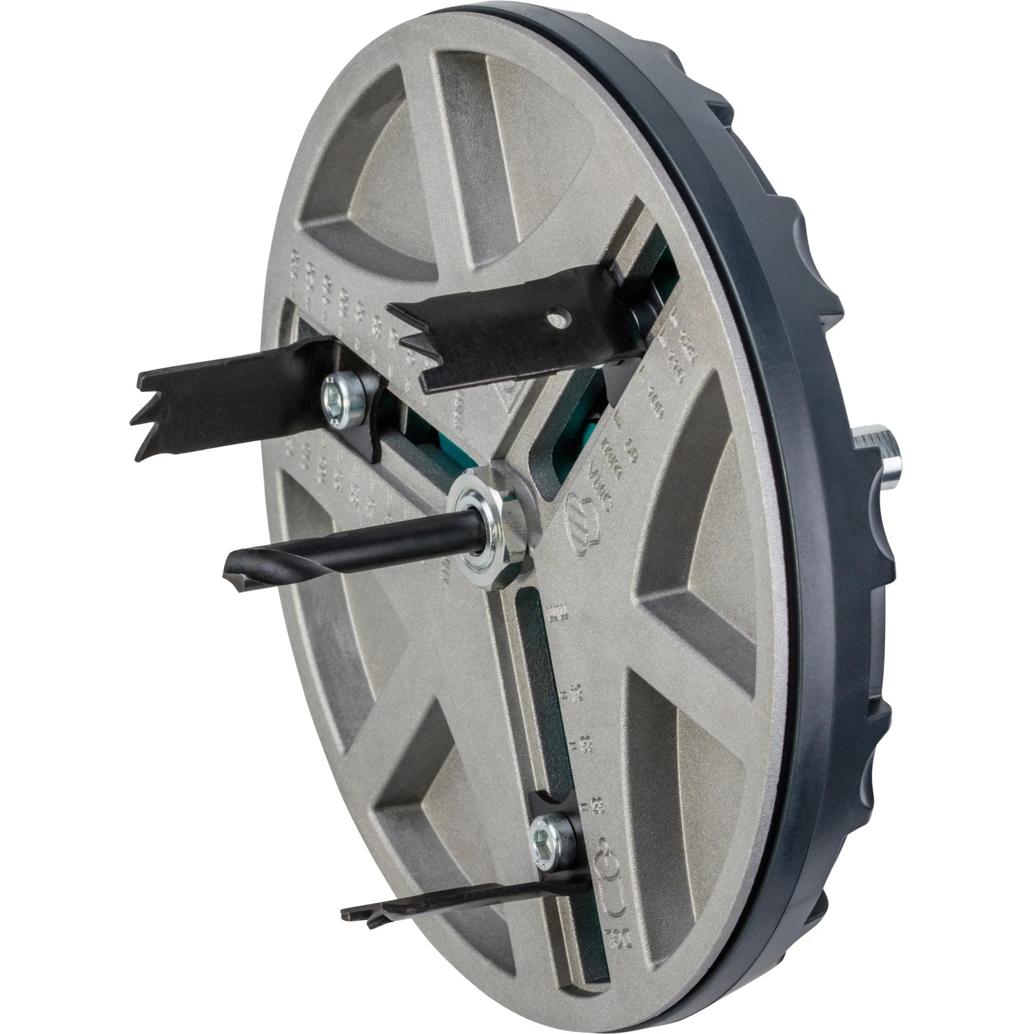 Verstellbare wolfcraft Lochsäge AH 45-130 für präzise Lochbohrungen in Trockenbauwänden.