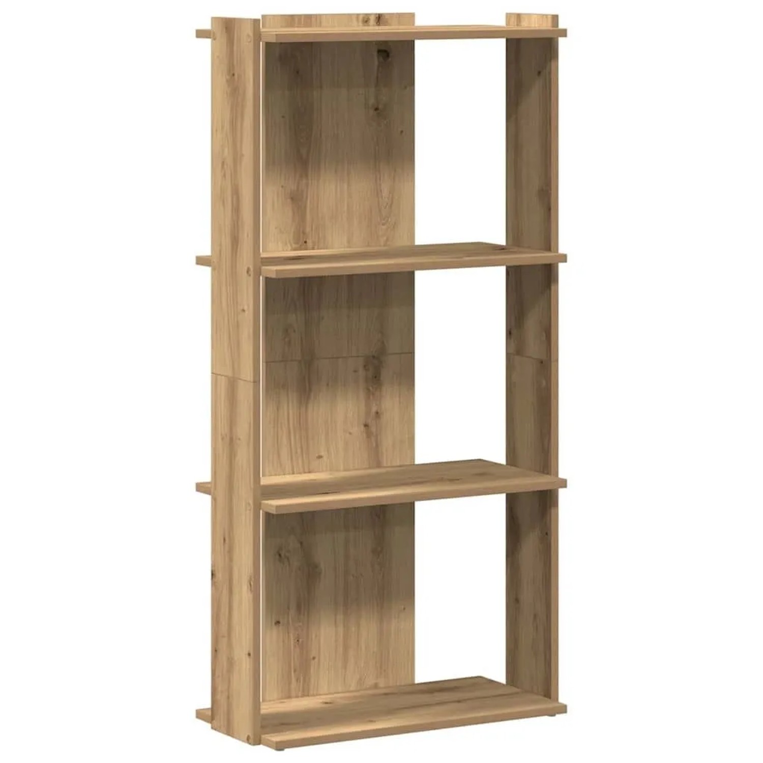 vidaXL Bücherregal 3 Böden Artisan-Eiche 60x30x120 cm Holzwerkstoff 860273 günstig online kaufen
