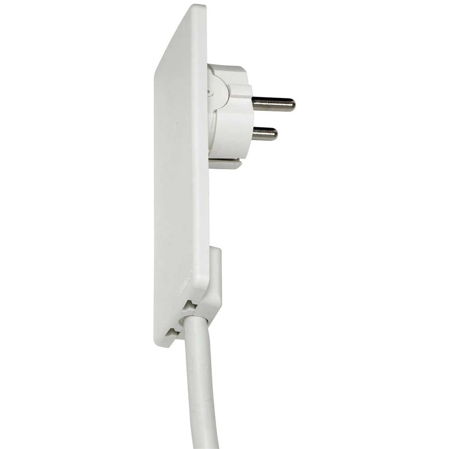 Evoline Plug Schukostecker 5 Mm Flach Kunststoff Weiß