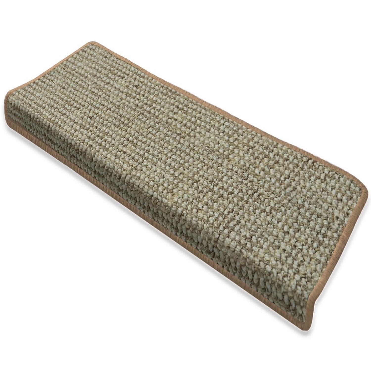 KARAT Stufenmatte Carlton Treppenmatte Beige 23,5 x 65 cm Rechteckig günstig online kaufen