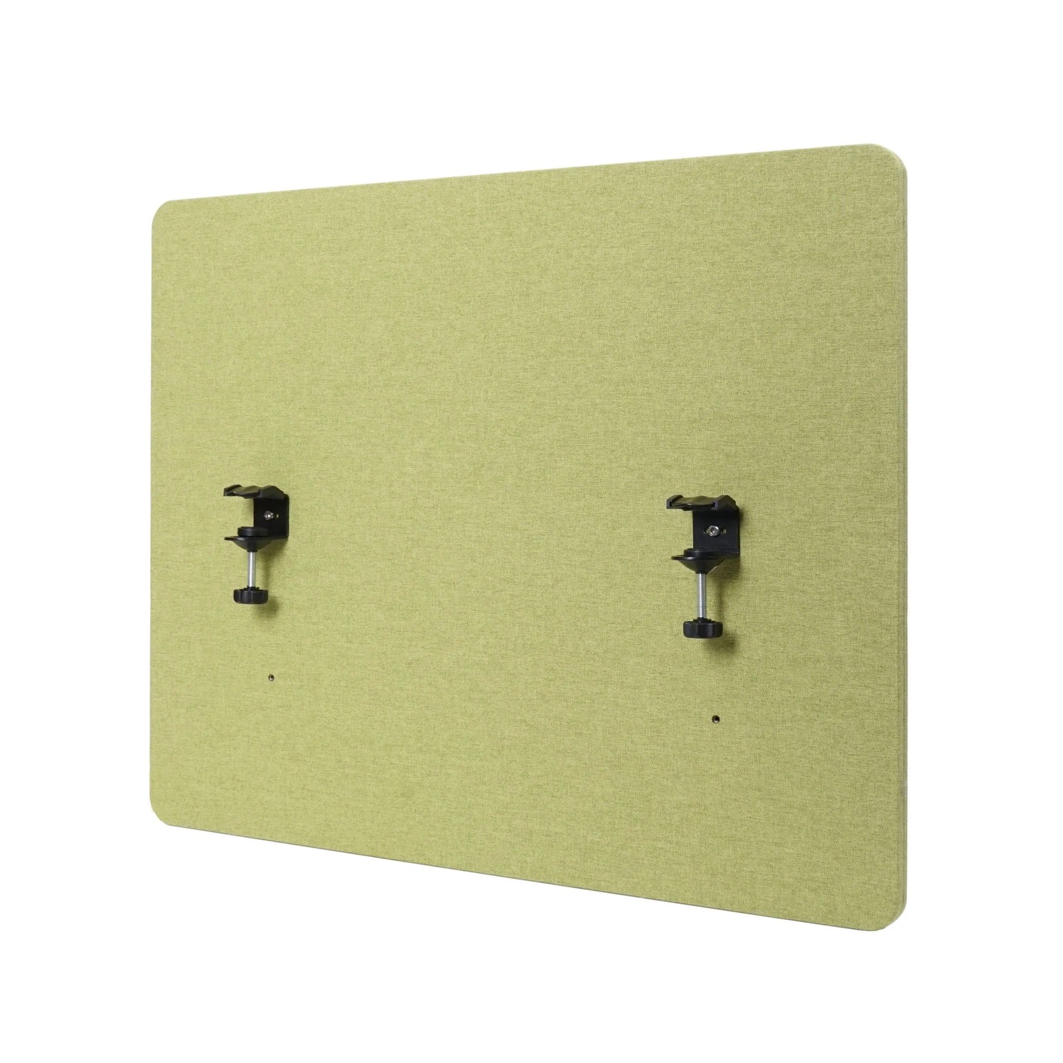 MCW Akustik-Tischtrennwand G75 Doppelwandig Stoff/Textil 60x75cm Grün