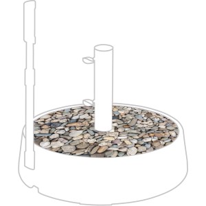 Doppler Dekorplatte Easy Move Switch Kieselstein für Schirmständer.