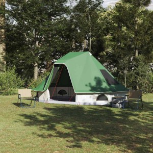 vidaXL Familien-Tipi-Zelt mit Dach Grün 466 x 310 x 240 cm 42000957