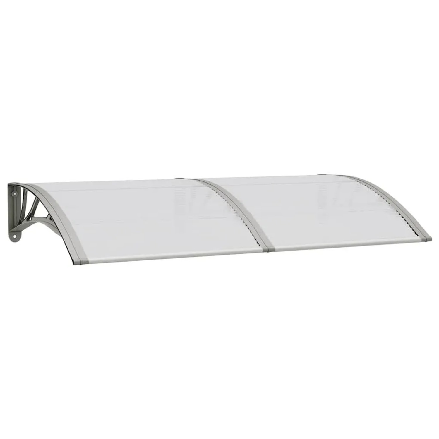 vidaXL Türvordach Grau 150x75 cm Polycarbonat 153579