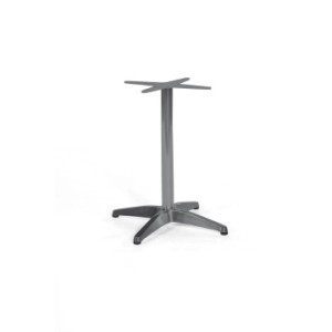 Graues Natur24 Tischgestell Korsika aus Aluminium, 65x65x72 cm, für Gartentische.