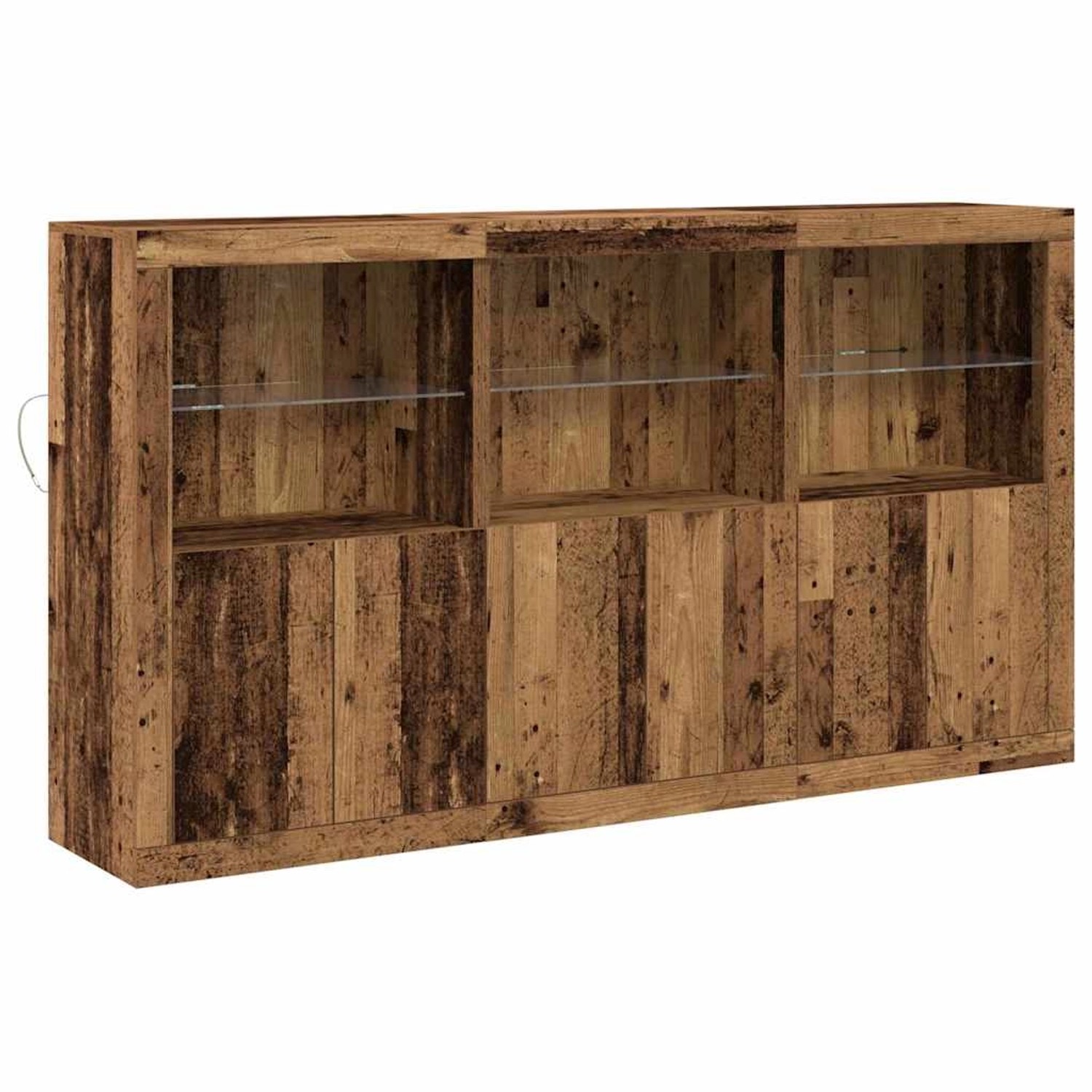 vidaXL Sideboard Altholz 181,5 x 37 x 100 cm Holzwerkstoff 3333123 günstig online kaufen