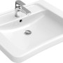 Villeroy & Boch Architectura Handwaschbecken, 65 cm, Alpinweiß, unterfahrbar, mit Armatur.