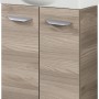Fackelmann Waschbeckenunterschrank SBC Steinesche, 52 cm breit, mit zwei Türen und Aufsatzwaschbecken.