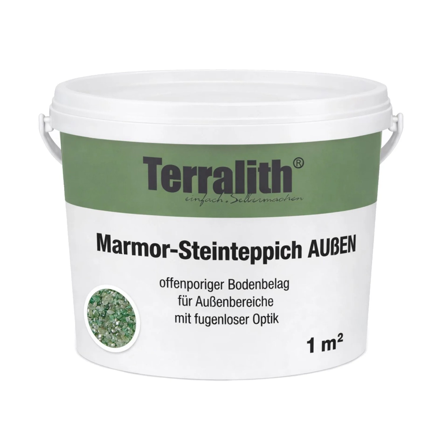 Terralith Edelsteinteppich Aventurin 1 m² Außen