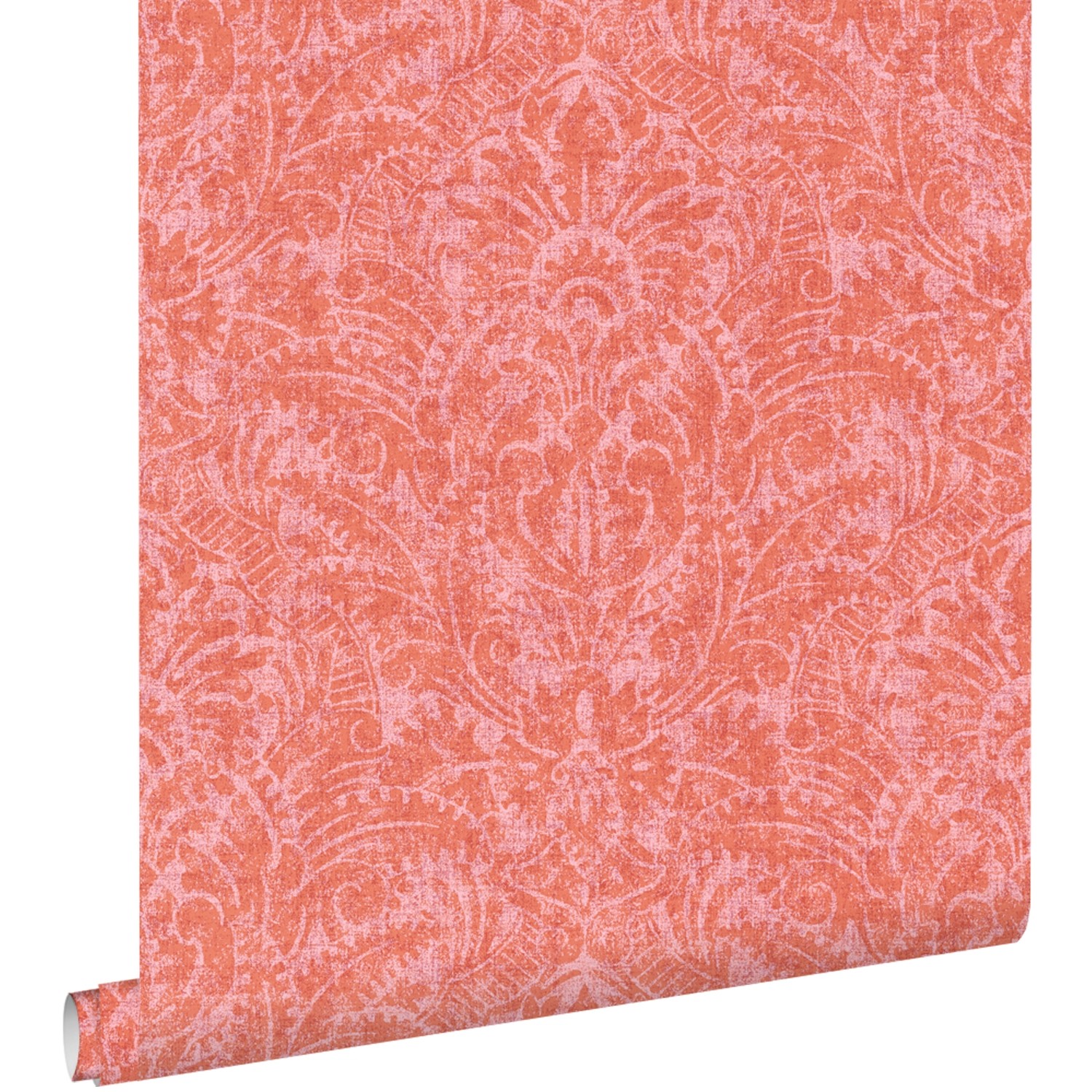 ESTAhome Tapete Ornamente Korallenrot 50 x 900 cm günstig online kaufen