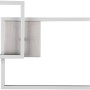 Moderne LED-Deckenleuchte Padella, 25W, Nickel matt, mit quadratischen und rechteckigen Elementen.