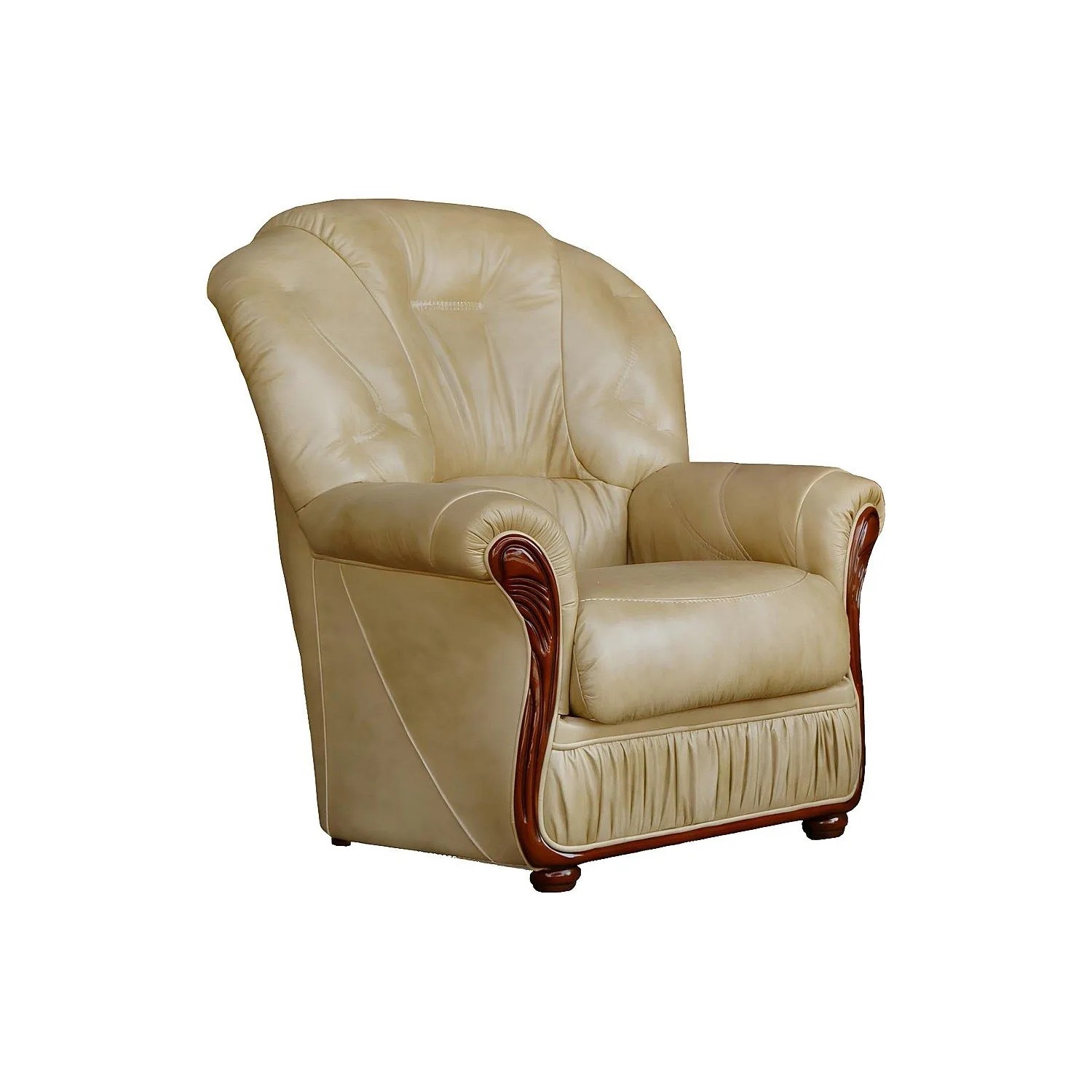 Vente-unique Sessel Mit Gerader Rückenlehne Daphne Beige 83 cm